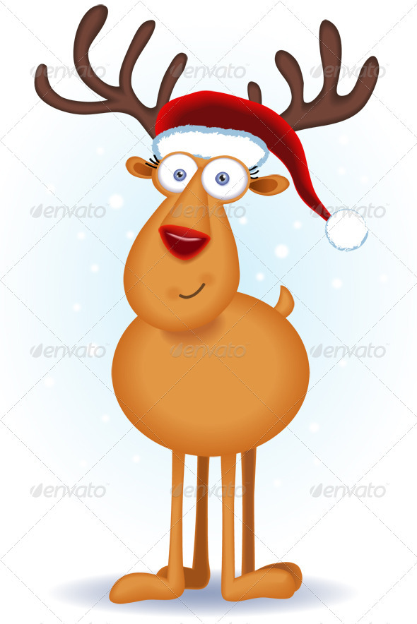 Christmas Reindeer   Characters Illustrations