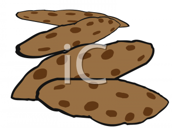 Clipart Picture Of A Bunch Of Chocolate Chip Cookies   Foodclipart Com