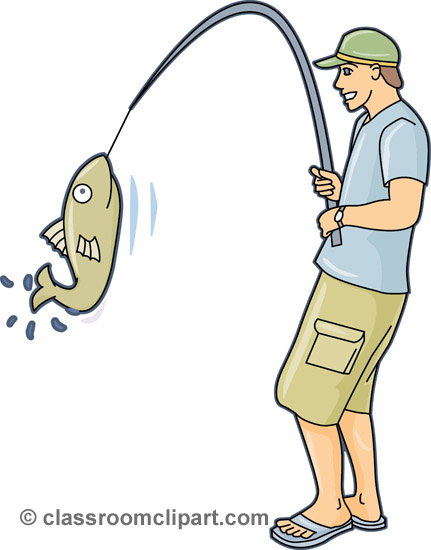 Fishing   Catching Fish 22   Classroom Clipart