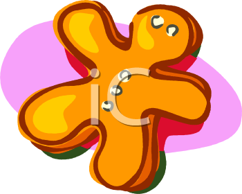 One Gingerbread Man Cookie Clipart Image   Foodclipart Com