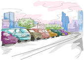 Parking Lot Stock Illustrations   Gograph