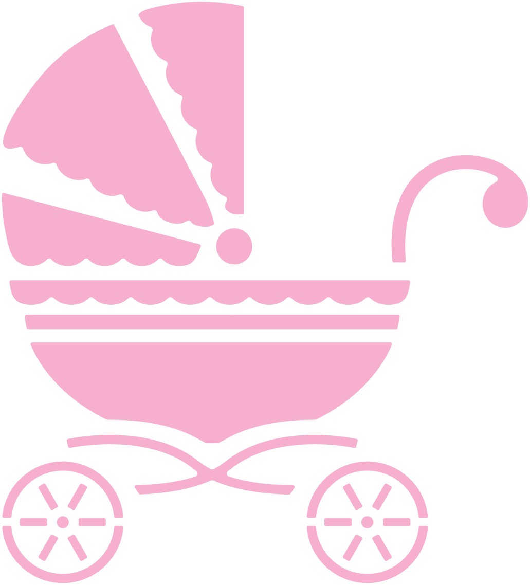 Pink Baby Carriage Clipart   Clipart Best