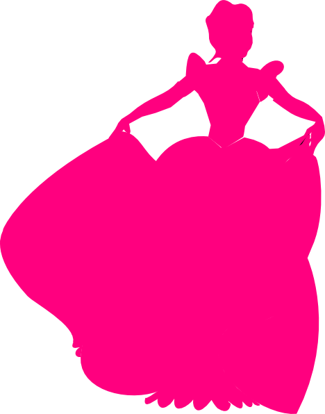 Pink Princess Silhouette Clip Art At Clker Com   Vector Clip Art