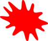 Red Paint Splatter Clip Art At Clker Com   Vector Clip Art Online