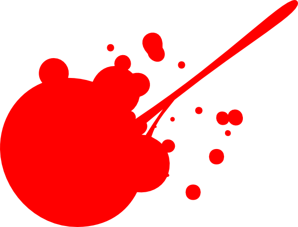 Red Paint Splatter Clip Art Clip Art At Clker Com   Vector Clip Art
