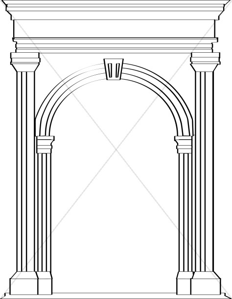 Related Church Clipart Church Doors In Outline A Frame Mission Church