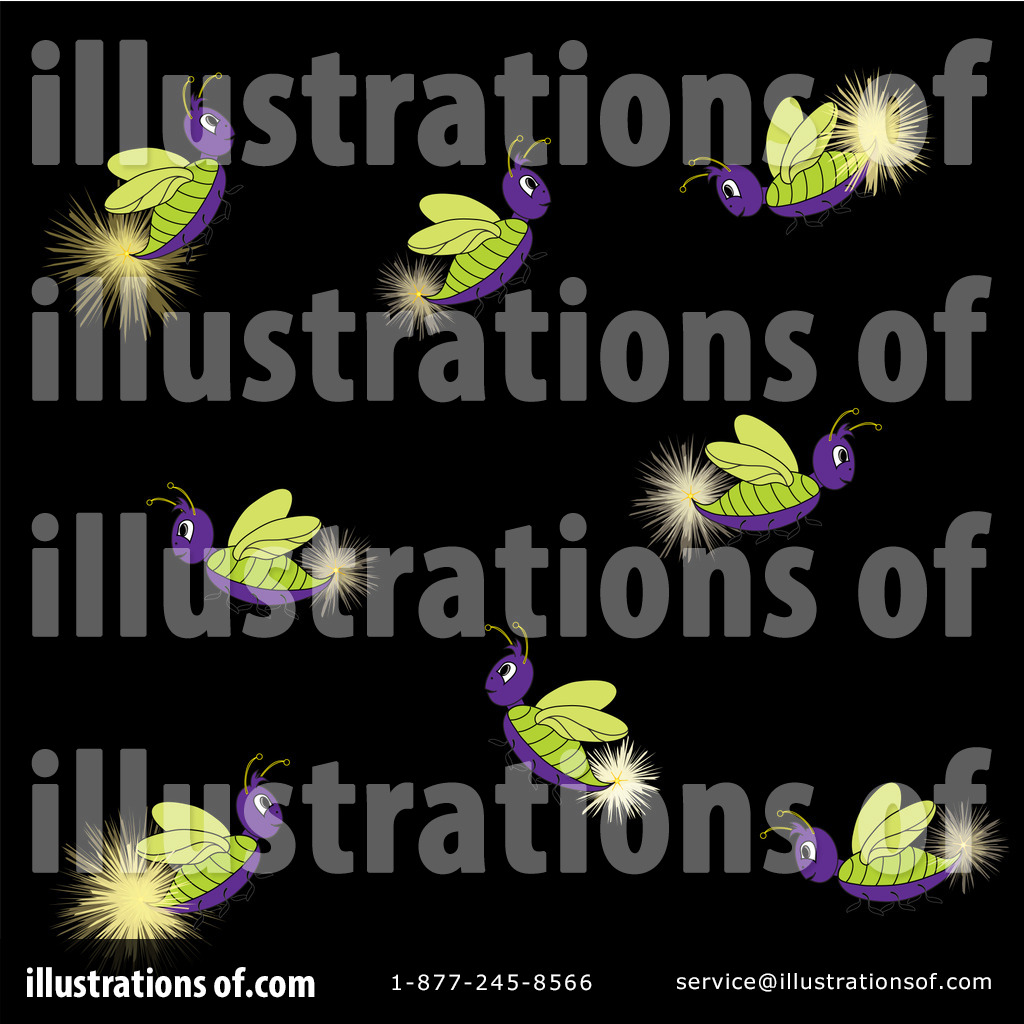 Royalty Free Rf Fireflies Clipart Illustration By Pams Clipart Stock