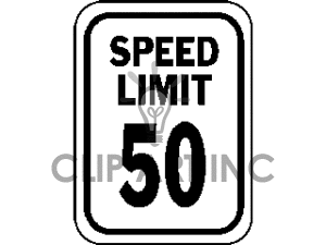 Sign Signs Street Speed Limit Mph 50 Speedlimit50 Gif Clip Art Signs