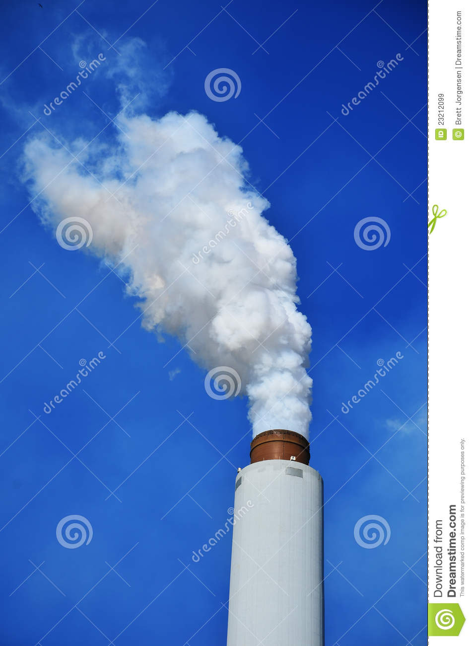 Smokestack From A Steel Mill Royalty Free Stock Images   Image