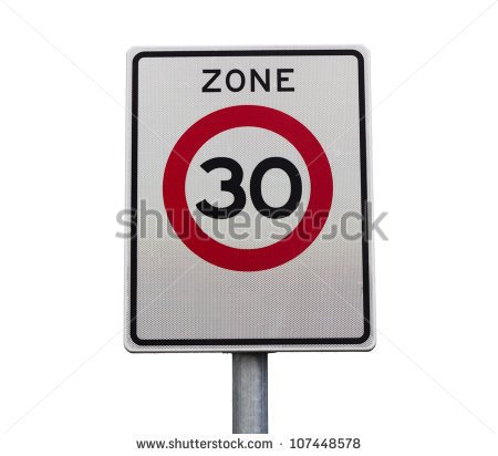 Speed Limit Clipart Zone 30 Km H Speed Limit Road