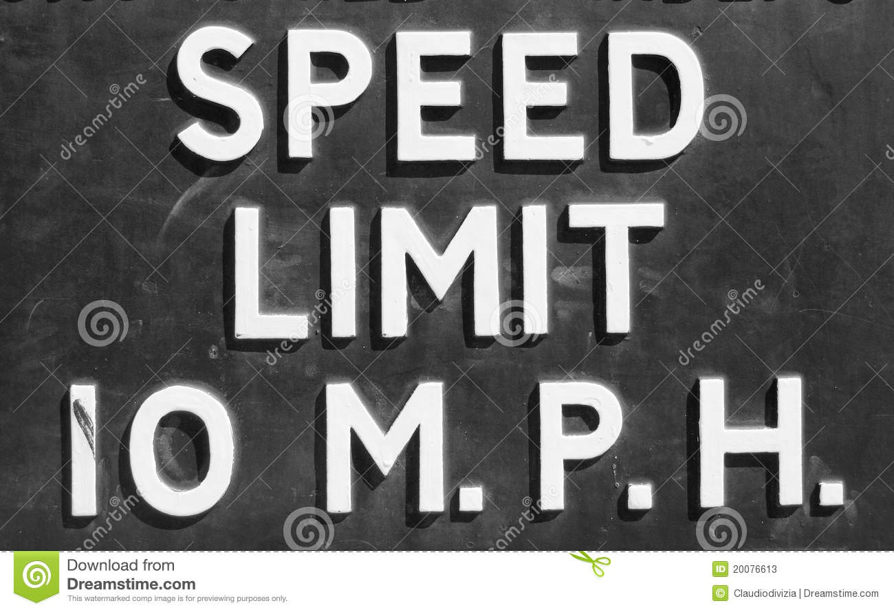 Speed Limit Sign Stock Photos   Image  20076613