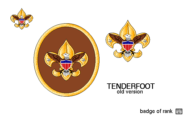 Tenderfoot Badge Rank Old C Gif