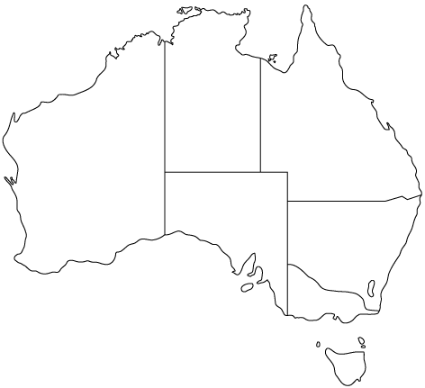 12 Outline Map Of Australia   Free Cliparts That You Can Download To