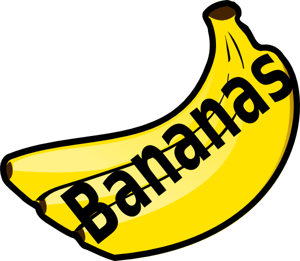 Bananas With Spelling Clip Art At Clker Com   Vector Clip Art Online