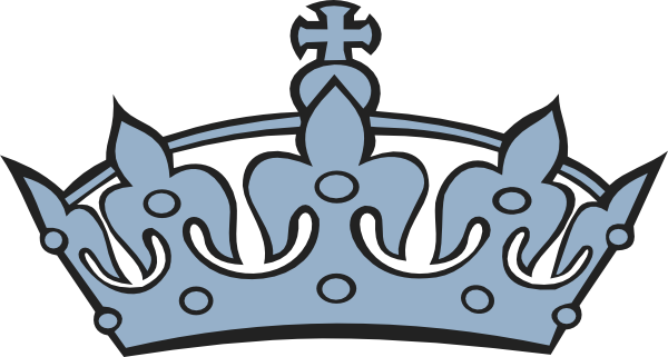 Blue Crown Clip Art At Clker Com   Vector Clip Art Online Royalty