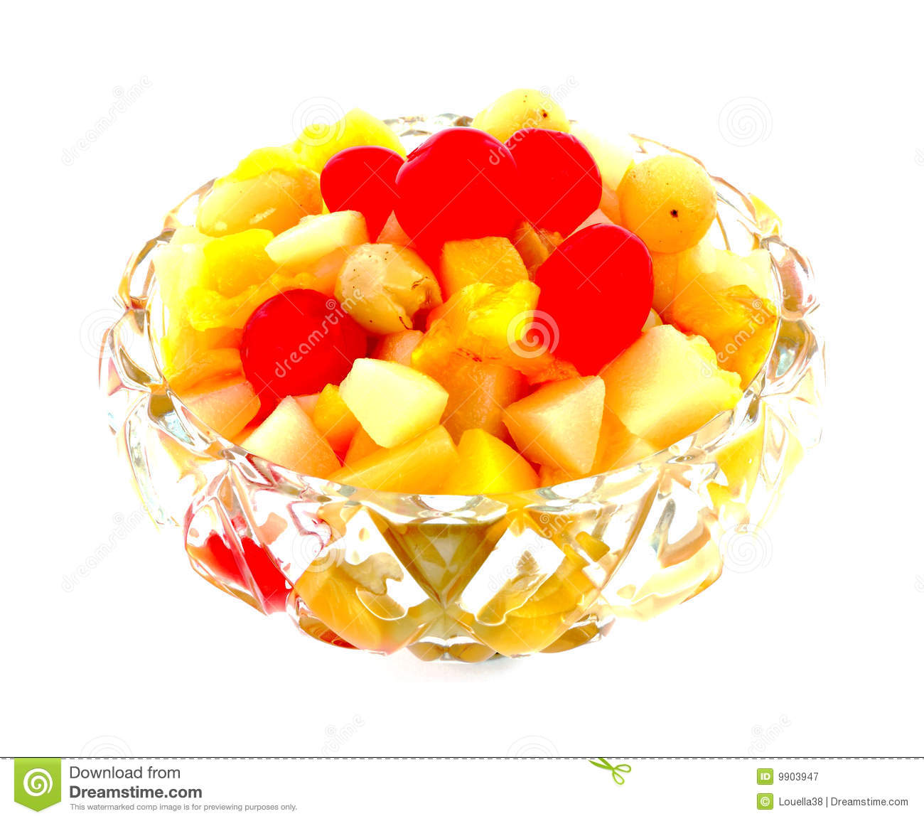 Canned Fruit Bowl Royalty Free Stock Photography   Image  9903947