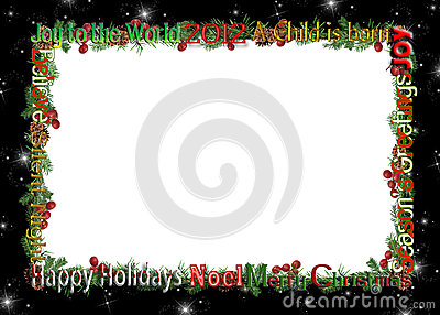 Christmas 2012 Frame Royalty Free Stock Photography   Image  27668507