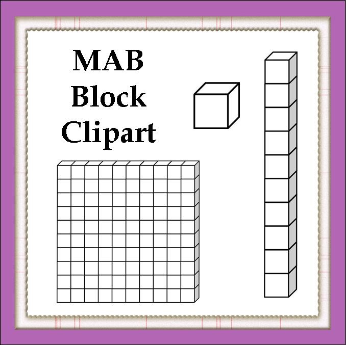 Clip Art Place Value Blocks