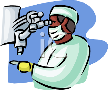 Free Clipart Image  African American Man Doing Medical Research