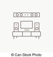 Home Theater Clipart And Stock Illustrations  1075 Home Theater