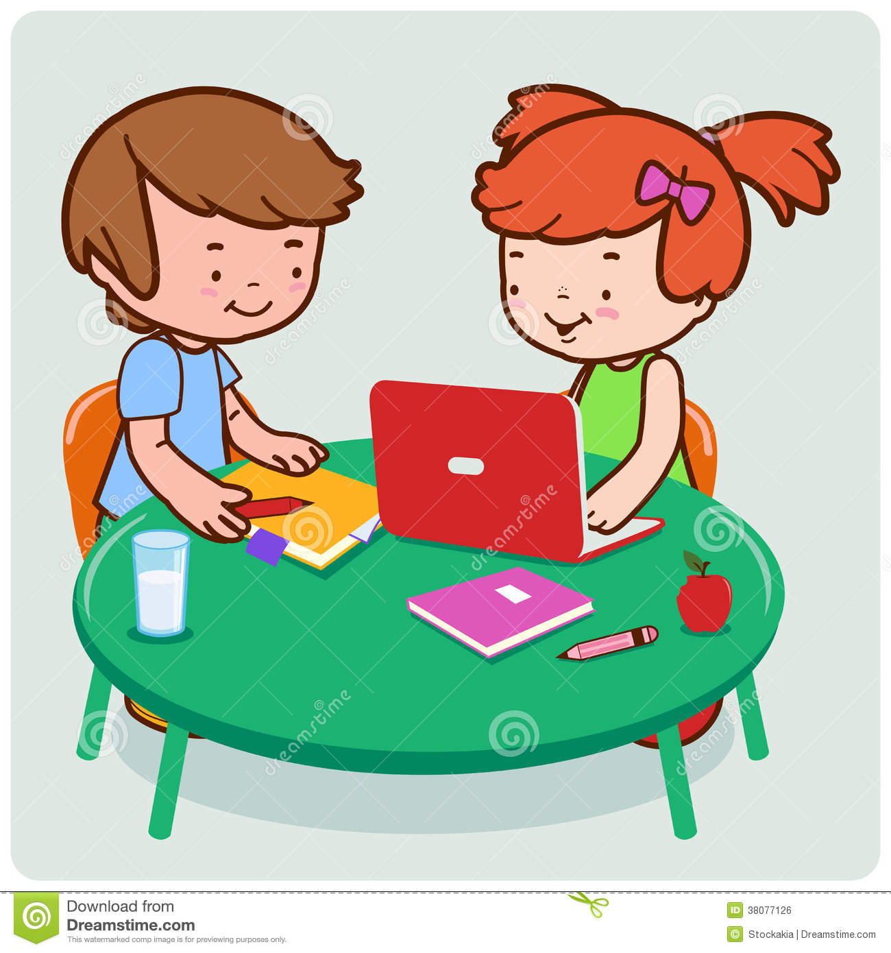 Kids Studying Royalty Free Stock Image   Image  38077126