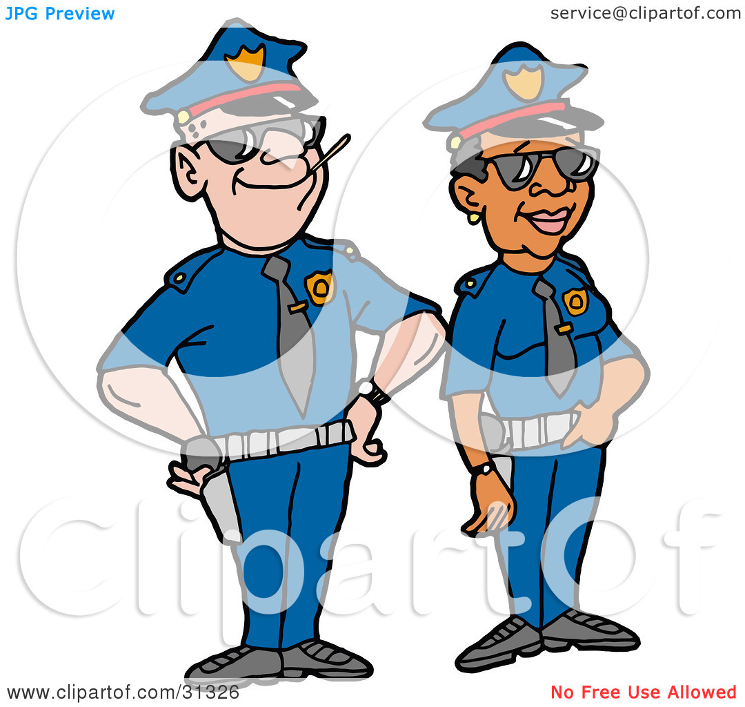 Police Officer Clipart Black And White   Clipart Panda   Free Clipart
