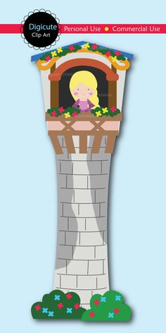 Rapunzel Tower Clip Art Tangled Clipart