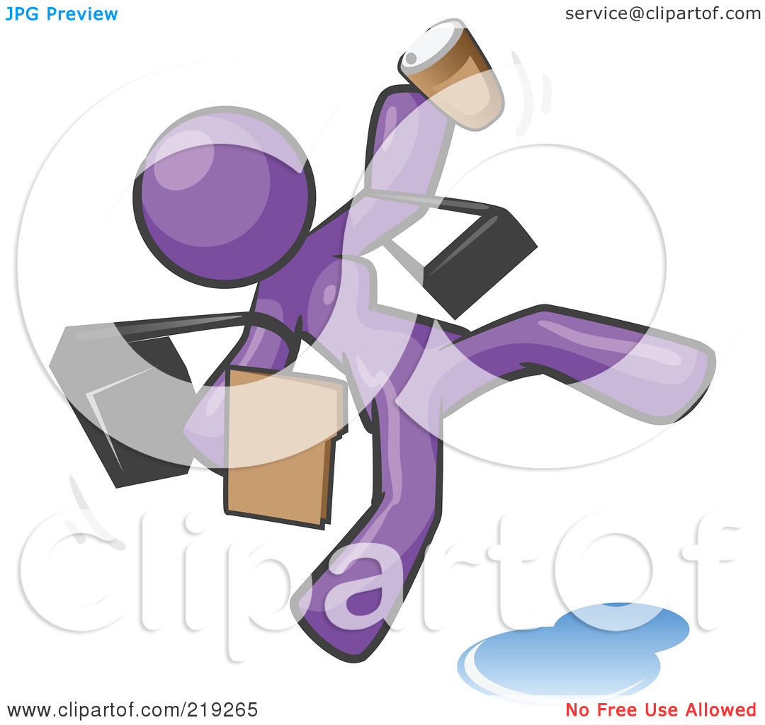 Royalty Free  Rf  Clipart Illustration Of An Overwhelmed Purple Woman