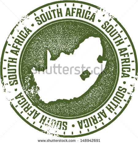 South Africa Country Stamp
