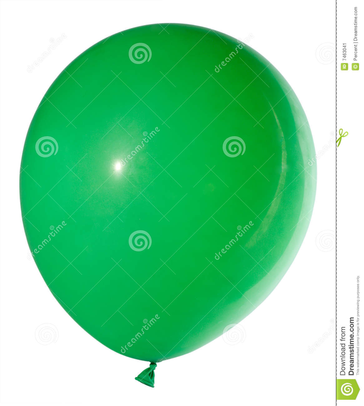 Swollen Green Balloon Stock Image   Image  7463041