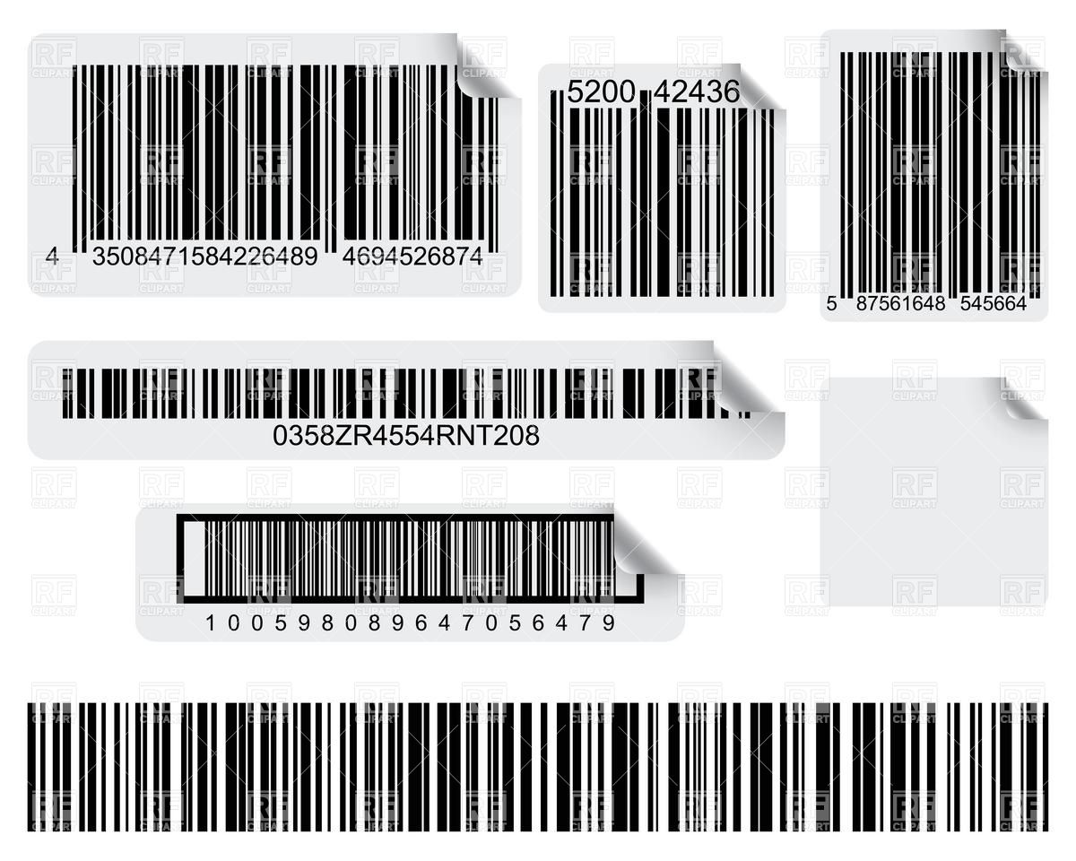 Ticket Barcode Vector Barcode Vector Barcode