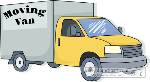 Truck   Moving Van 413c   Classroom Clipart
