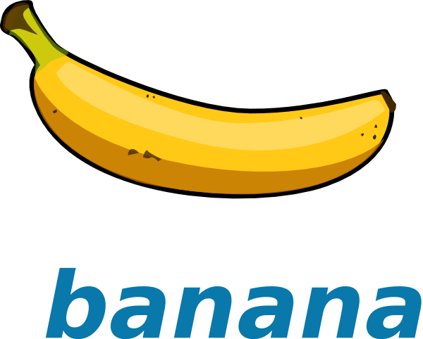 Wikivoc Banana Clip Art At Clker Com   Vector Clip Art Online Royalty