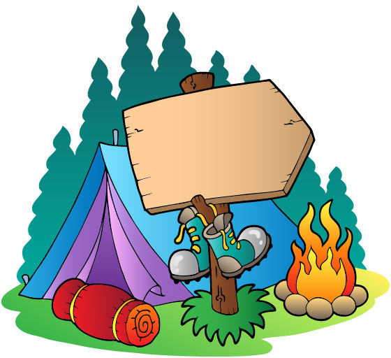 Camping Cartoon  03 Vector