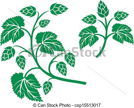 Clip Art Of Hops Leaf Design Hops Plant Hop Symbol Hop Leaves Hop