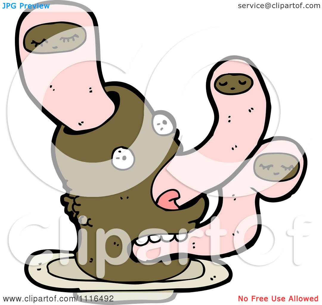 Clipart Halloween Worm Ghosts In A Decapitated Black Mans Head
