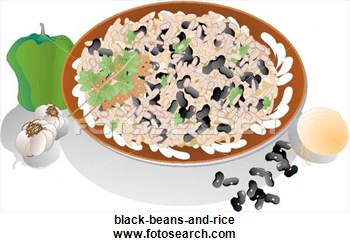 Clipart Of Black Beans And Rice Black Beans And Rice   Search Clip Art