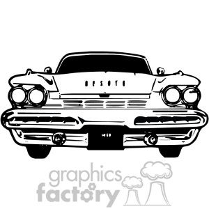 Front End Of An Old Classic Car Clipart Image Picture Art   374020