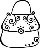 Handbags Clipart This Purse Has Bone Detail And