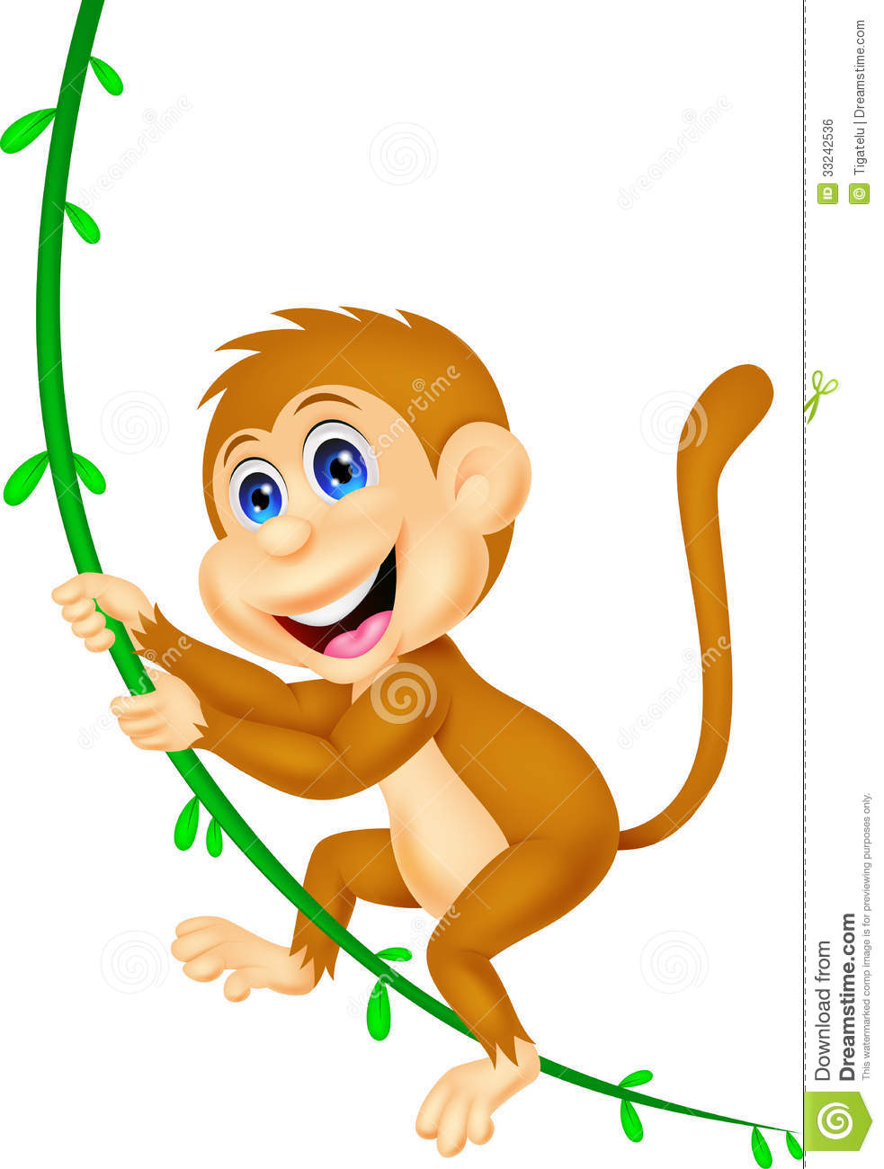 Hanging Monkey Clip Art Swinging Monkey Clipart Cute Monkey Cartoon