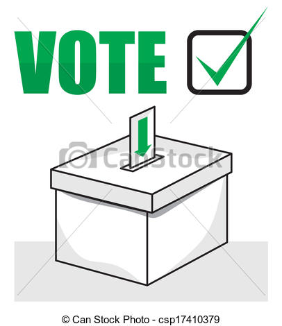 Illustration Of Election Box   Ballot Box Csp17410379   Search Clipart