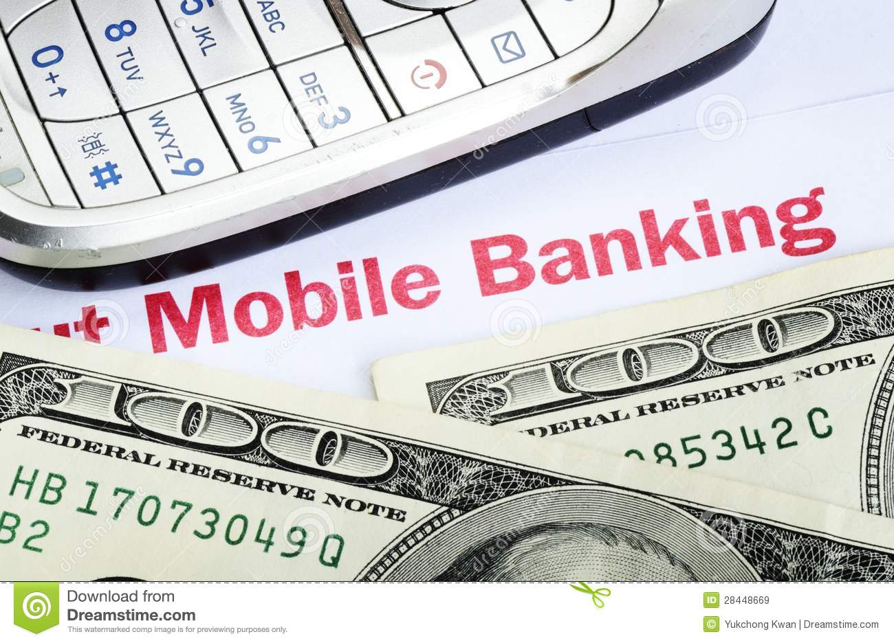 Mobile Banking Concept Of Online Banking With Smartphone 