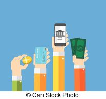 Mobile Banking Illustrations And Clipart  3175 Mobile Banking Royalty