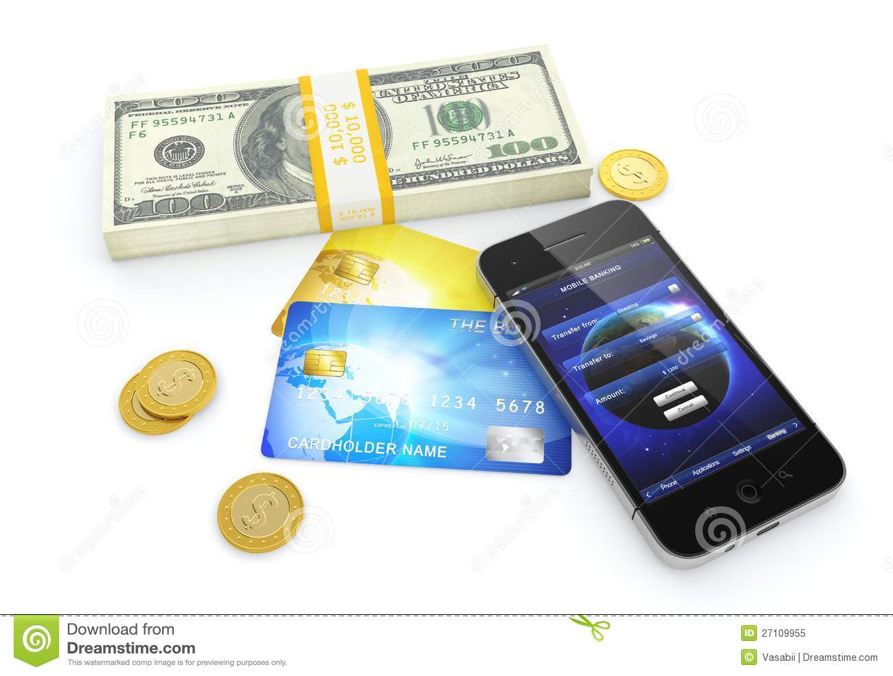 Mobile Banking Royalty Free Stock Photo   Image  27109955