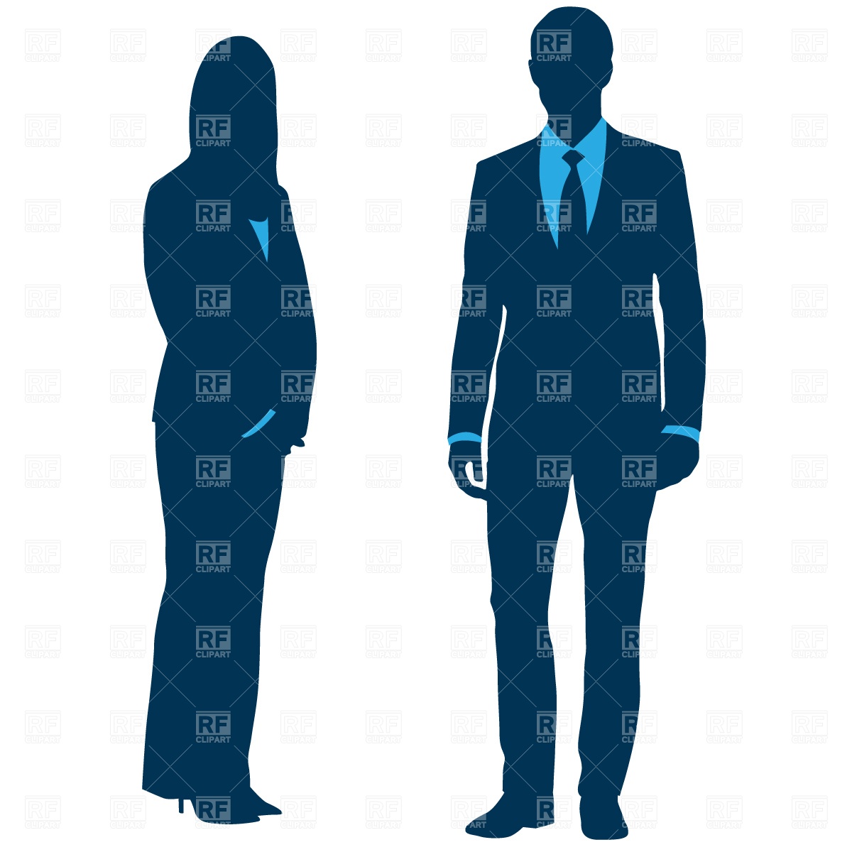 Office Workers   Businessman And Businesswoman 647 Business Finance