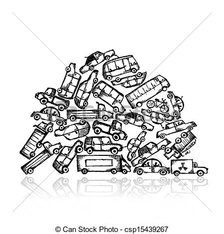 Pile Of Trash Clipart Vector   Pile Of Different