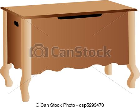 Vector   Wooden Storage Cabinet   Stock Illustration Royalty Free