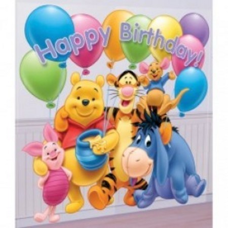 Winnie The Pooh Happy Birthday Scene Setter Add Ons Am679559