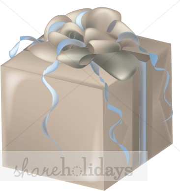 Wrapped Present Clipart   Birthday Clipart And Backgrounds