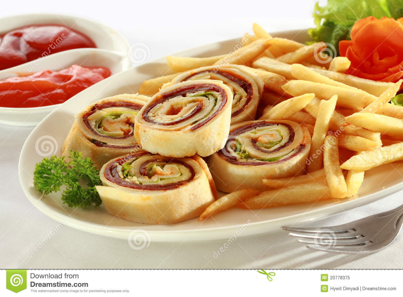 Appetizer Clipart Spiral Sandwich Appetizer
